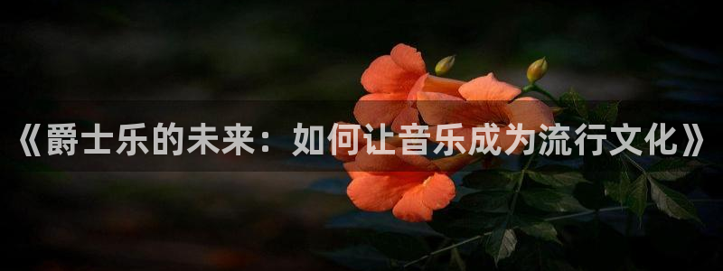 运达娱乐体育官网注册：《爵士乐的未来：如何让音乐成为流行文化》